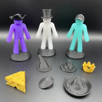 Bộ Mũ (Hat Pack) cho The Flexy Stick Figure