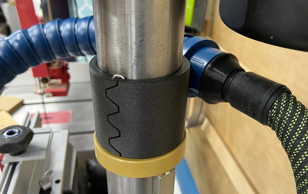 Giá gắn Loc-Line Shop Vac cho máy khoan bàn Powermatic (Loc-Line 80813) - Image 2