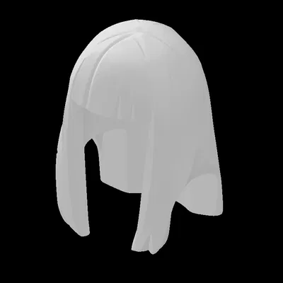 Tóc Minifig nữ dài thẳng có mái (Lego Compatible 75867.dat)