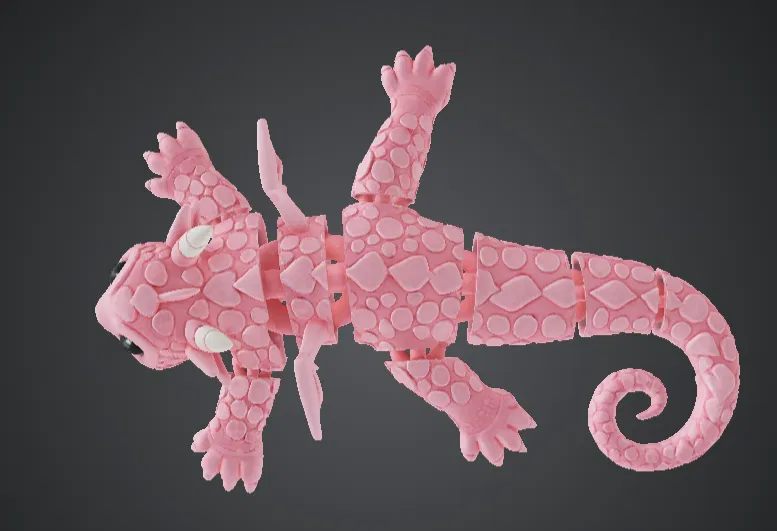 Rồng Flexi Valentine Dễ Thương – STL Rồng Vảy Trái Tim - Image 3