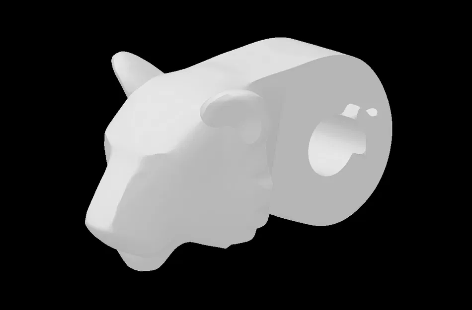 Đầu Mèo Lớn (Big Cat) tương thích LEGO (106869.dat) - Image 1