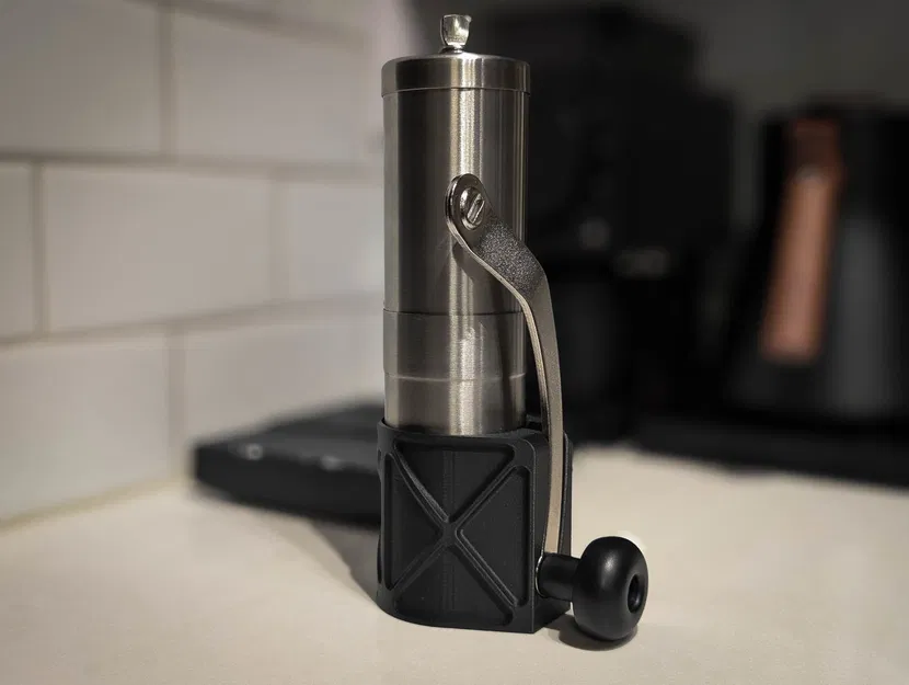 Giá đỡ máy xay cà phê Porlex Tall và tay quay - Image 1