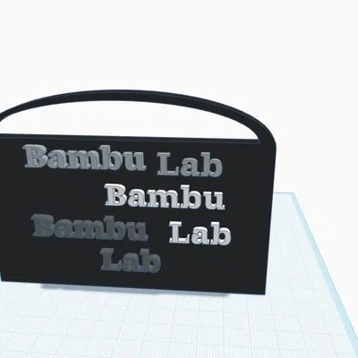 Bảng Trang Trí cho Bambu Lab P1S