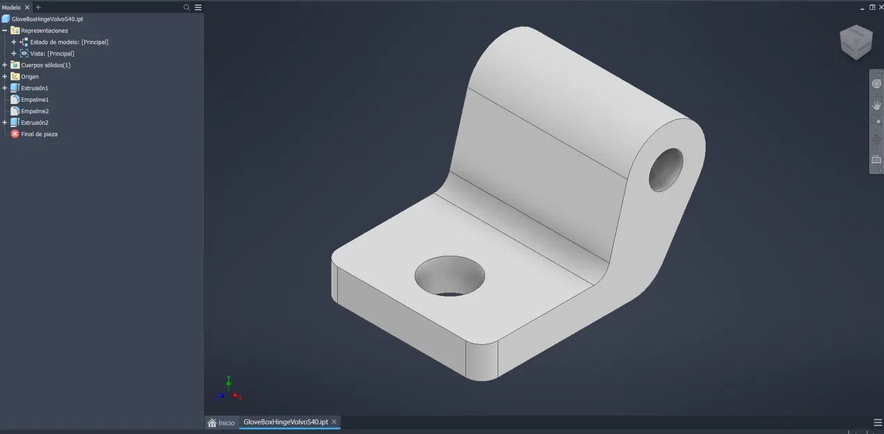 Bản lề hộc đựng đồ Volvo S40 1998 (Glove Box Hinge) - Image 6