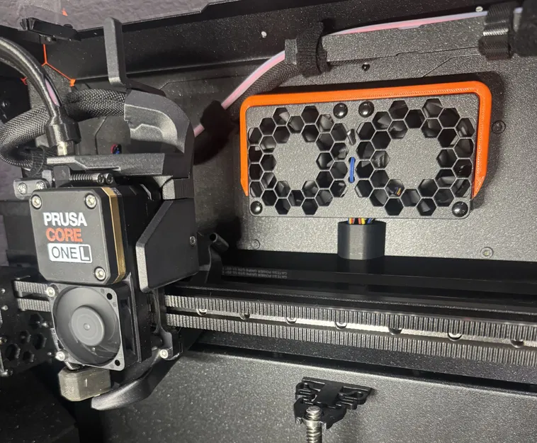 Core One / + / L - Ốp chắn cáp quạt exhaust (Exhaust Fan Cable Guard) - Image 1