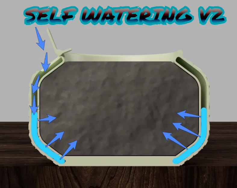 Chậu Tự Tưới Nước V2 (Self-Watering Planter V2) - Image 1