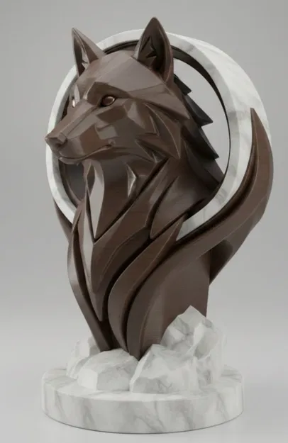 Kệ Treo Tai Nghe Đầu Sói (Wolf Headphone Stand) - Image 1