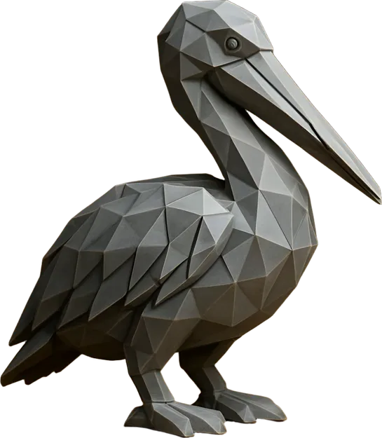 Low-Poly Pelican (Chim Bồ Nông Low-Poly) - Image 1