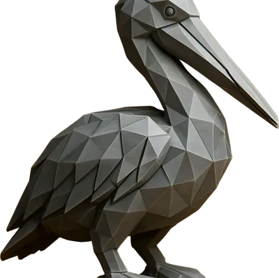 Low-Poly Pelican (Chim Bồ Nông Low-Poly)
