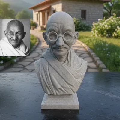 Mohandas Karamchand Gandhi – Tượng bán thân