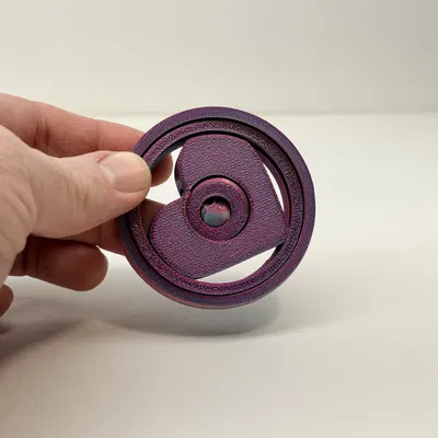 Gyro Heart Fidget cơ khí “Print-in-Place” | R7Makers