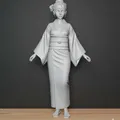 Cô gái châu Á trong kimono - Thumbnail 1