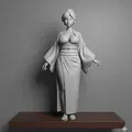 Cô gái châu Á trong trang phục kimono - Thumbnail 1