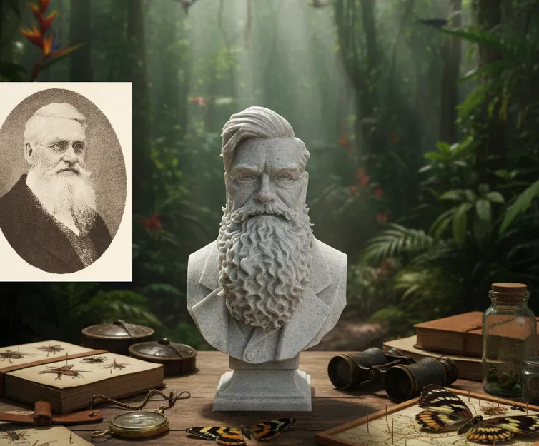 Alfred Russel Wallace – Bust - Image 1