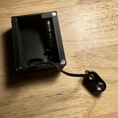 Giá đỡ hộp pin 9V cho Barrel Plug 5.5mm (đèn LED)