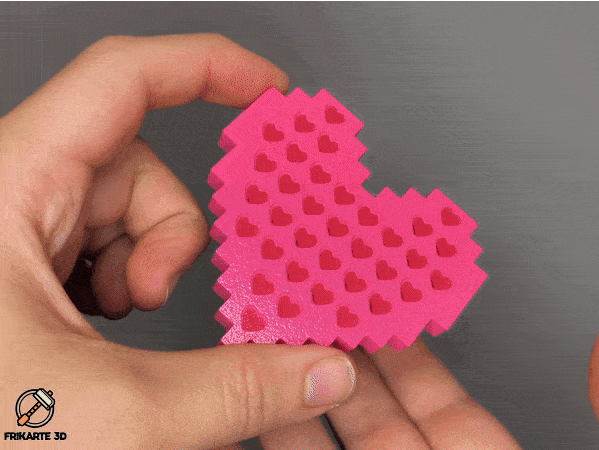 Bộ Push-Pins Trái Tim Pixel (Pixel Heart Push-Pins Set) - Thumbnail 1