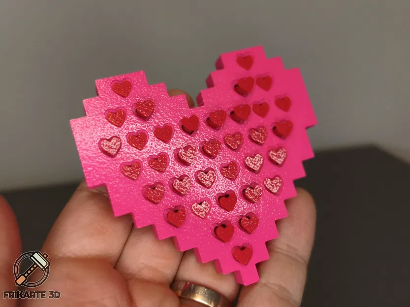 Bộ Push-Pins Trái Tim Pixel (Pixel Heart Push-Pins Set) - Image 2