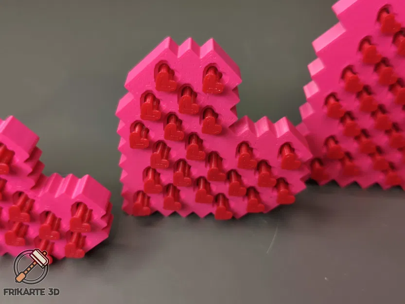 Bộ Push-Pins Trái Tim Pixel (Pixel Heart Push-Pins Set) - Image 3