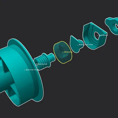 Giá đỡ cuộn filament dạng thả vào (Drop-in spool holder)