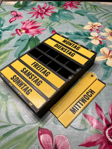 Hộp chia thuốc (OnShape) – Pill Organiser - Image 2