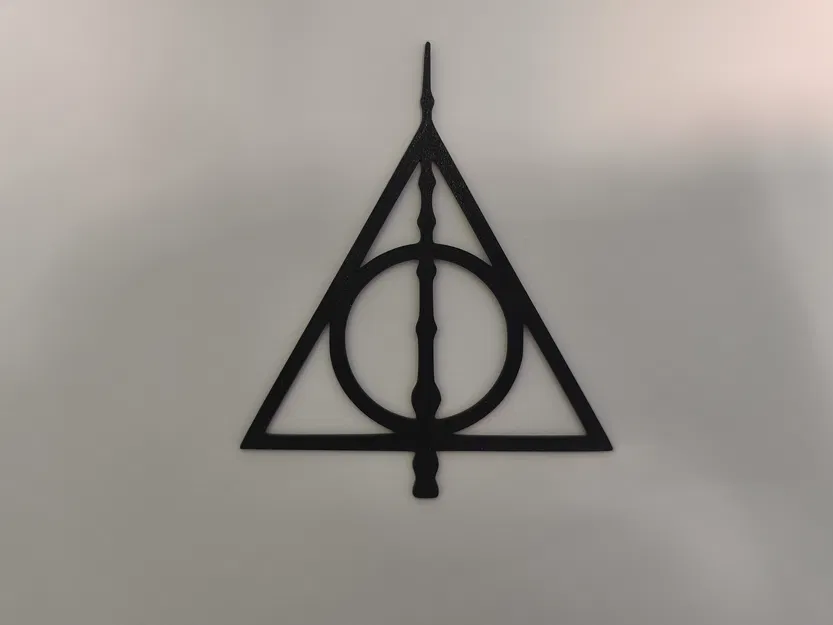 Reliquias de la Muerte – Wall Art Silhouette cho fan Harry Potter - Image 1