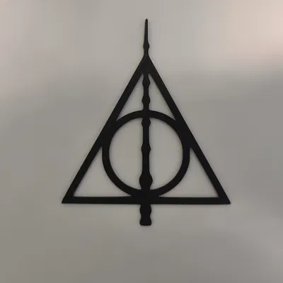 Reliquias de la Muerte – Wall Art Silhouette cho fan Harry Potter