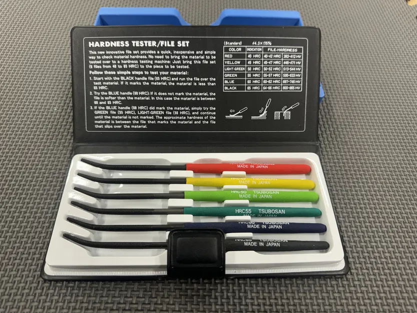 Khay Gridfinity đựng bộ Hardness File Set (Rockwell) 6 món - Image 2