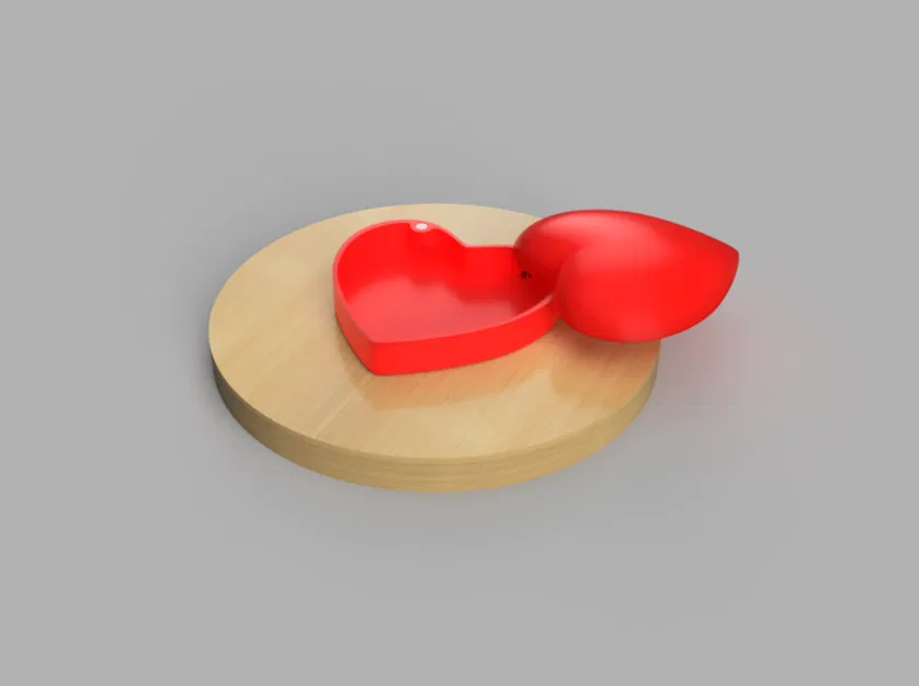 Hộp trái tim dạng trượt (Sliding heart-shaped box) - Image 1
