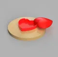 Hộp trái tim dạng trượt (Sliding heart-shaped box) - Thumbnail 1