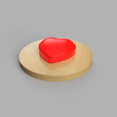 Hộp trái tim dạng trượt (Sliding heart-shaped box)