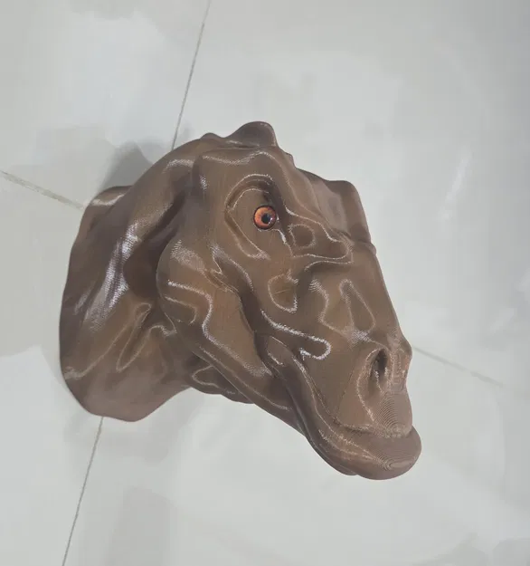 Đầu khủng long Edmontosaurus – tương thích mắt kính (glass eyes) - Image 3