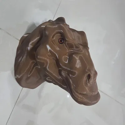 Đầu khủng long Edmontosaurus – tương thích mắt kính (glass eyes)