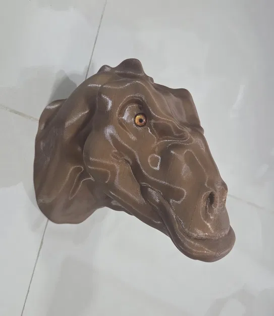 Đầu khủng long Edmontosaurus – tương thích mắt kính (glass eyes) - Image 5