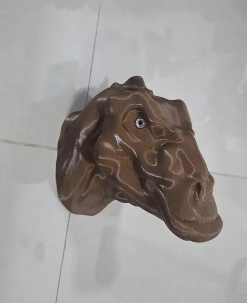 Đầu khủng long Edmontosaurus – tương thích mắt kính (glass eyes) - Image 6