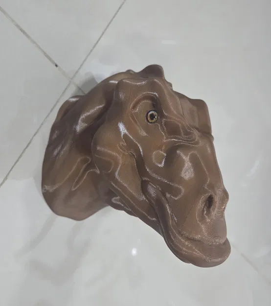 Đầu khủng long Edmontosaurus – tương thích mắt kính (glass eyes) - Image 7