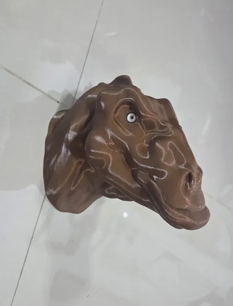 Đầu khủng long Edmontosaurus – tương thích mắt kính (glass eyes) - Image 8