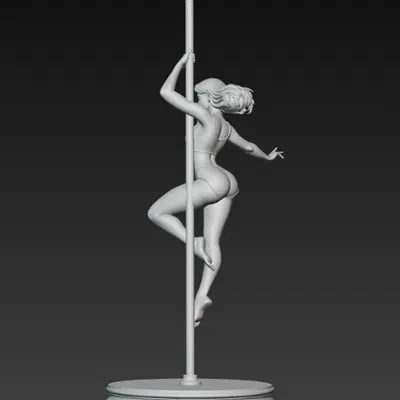 Cô gái sexy nhảy múa trên cột thẳng đứng