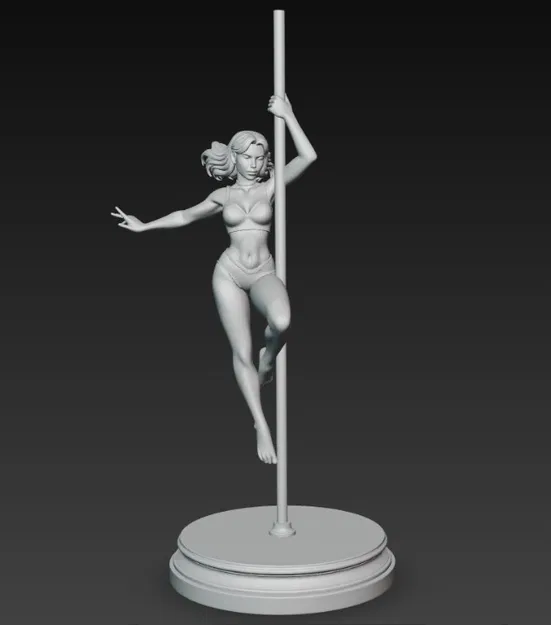 Cô gái sexy nhảy múa trên cột thẳng đứng - Image 3