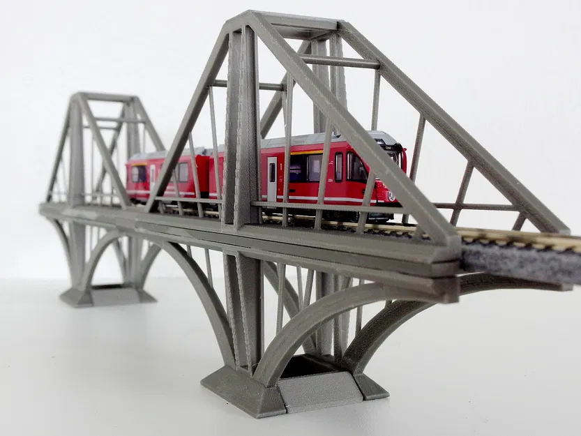 Cầu Đường Sắt Cantilever - N Scale - Image 2