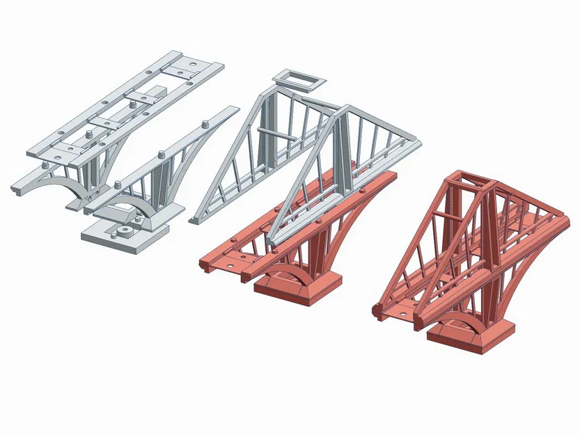 Cầu Đường Sắt Cantilever - N Scale - Image 5