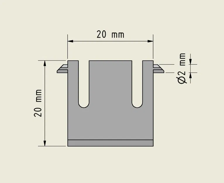 Kẹp nâng bàn phím (keyboard foot) – bản thay thế - Image 1