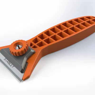 Scraper module vệ sinh bed máy in 3D – dùng lưỡi Stanley & lưỡi in 3D