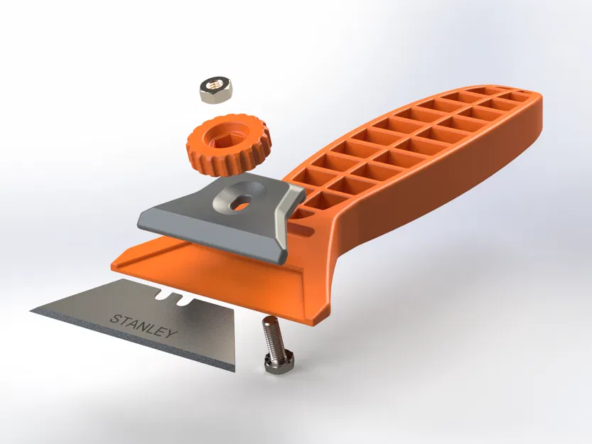 Scraper module vệ sinh bed máy in 3D – dùng lưỡi Stanley & lưỡi in 3D - Image 2