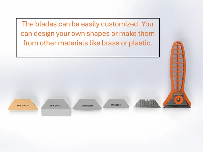 Scraper module vệ sinh bed máy in 3D – dùng lưỡi Stanley & lưỡi in 3D - Image 6