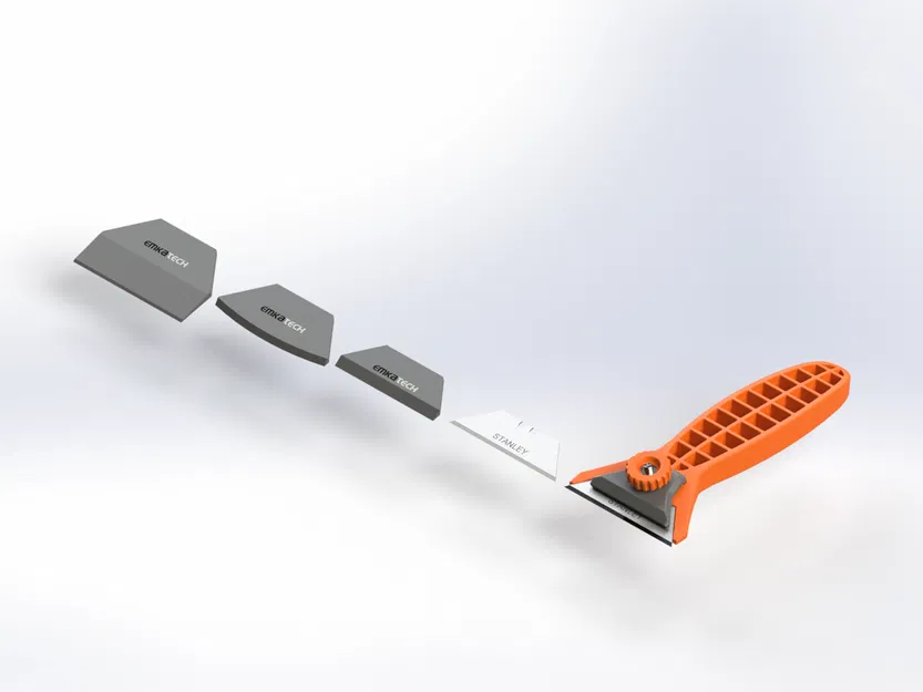 Scraper module vệ sinh bed máy in 3D – dùng lưỡi Stanley & lưỡi in 3D - Image 8