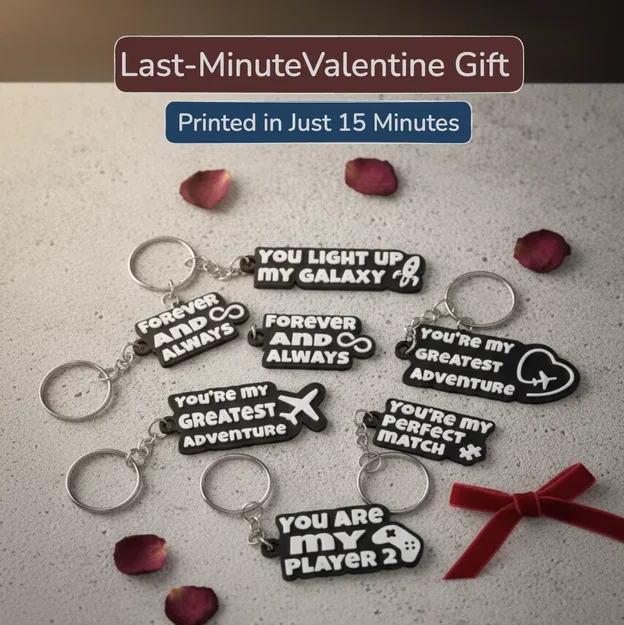 Valentine Love Keychains – Bộ sưu tập 6 mẫu - Image 1