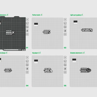 Valentine Love Keychains – Bộ sưu tập 6 mẫu