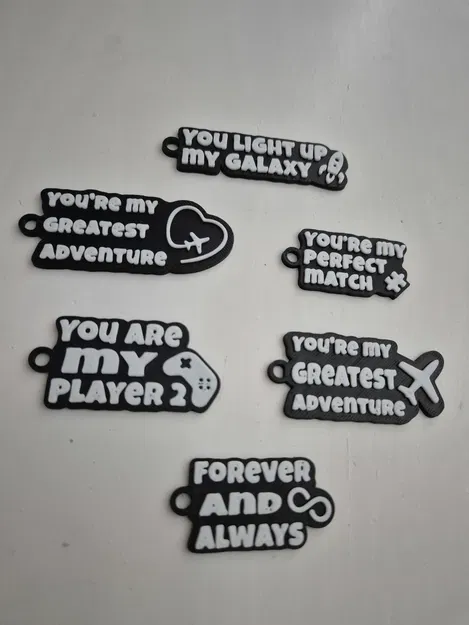 Valentine Love Keychains – Bộ sưu tập 6 mẫu - Image 3