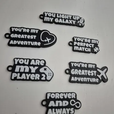 Valentine Love Keychains – Bộ sưu tập 6 mẫu