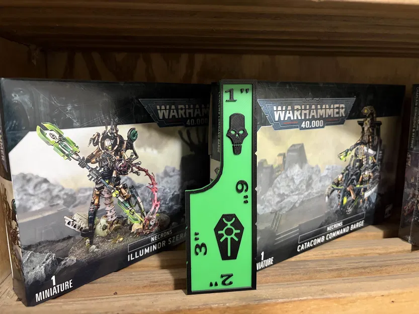 Thước đo Necron cho 40k (Remix đa màu, không cần pause đổi filament) - Image 1